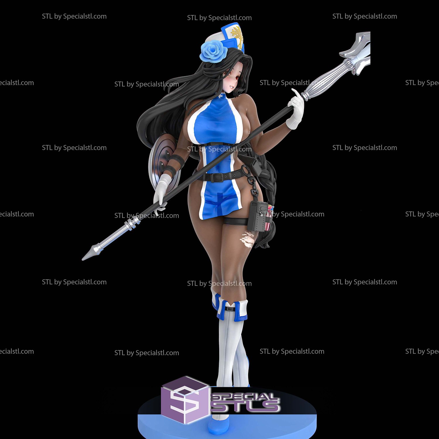 Maiden Ice Rose NIKKE 3D Printer Files STL Model — view 3
