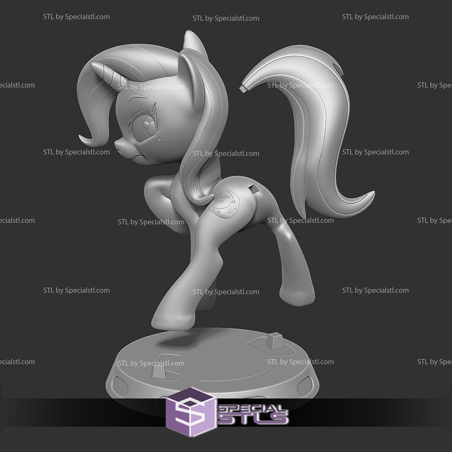 Trixie Lulamoon Little Pony 3D Printer Files STL Model — view 3