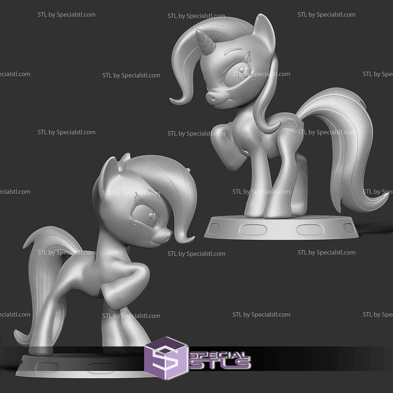 Trixie Lulamoon Little Pony 3D Printer Files STL Model — view 5