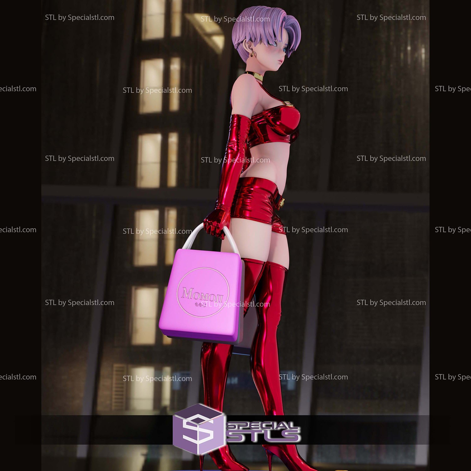 Trunks Girl Fanart 3D Printer Files STL Model — view 4