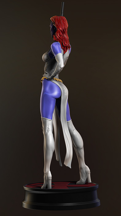 X-Men  Mistique 3D 3MF Model — view 2