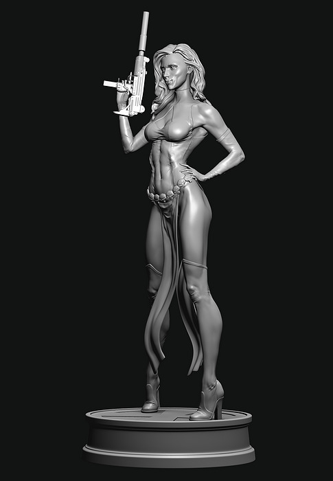 X-Men  Mistique 3D 3MF Model — view 6