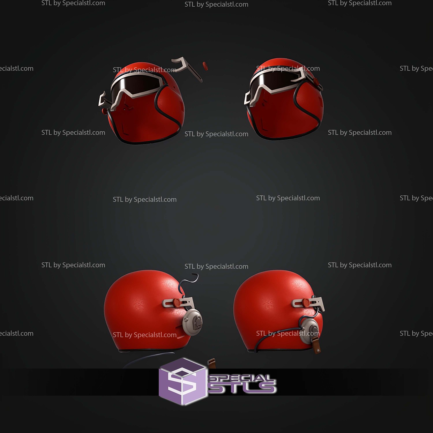 Cosplay STL Files Arc Raiders Wilderness Scout Helmet 3D Model — view 3