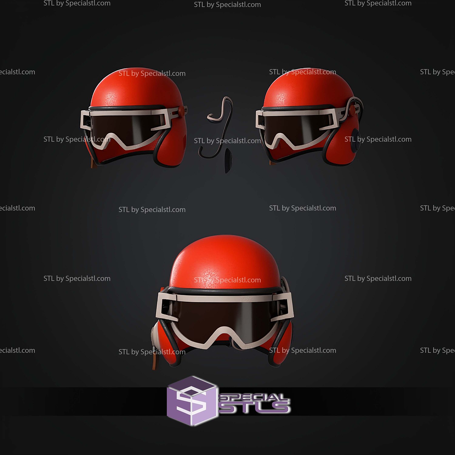 Cosplay STL Files Arc Raiders Wilderness Scout Helmet 3D Model — view 4