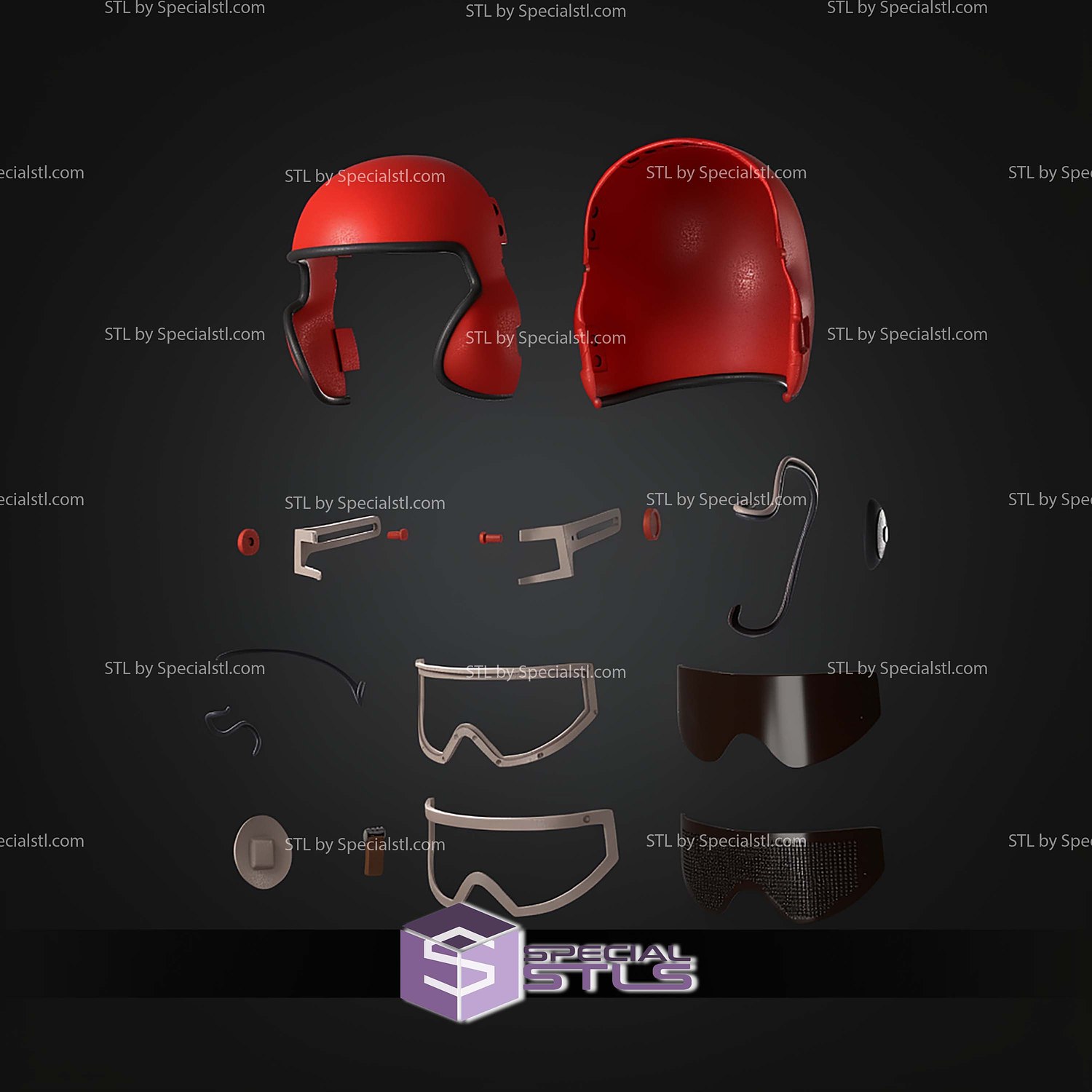Cosplay STL Files Arc Raiders Wilderness Scout Helmet 3D Model — view 5