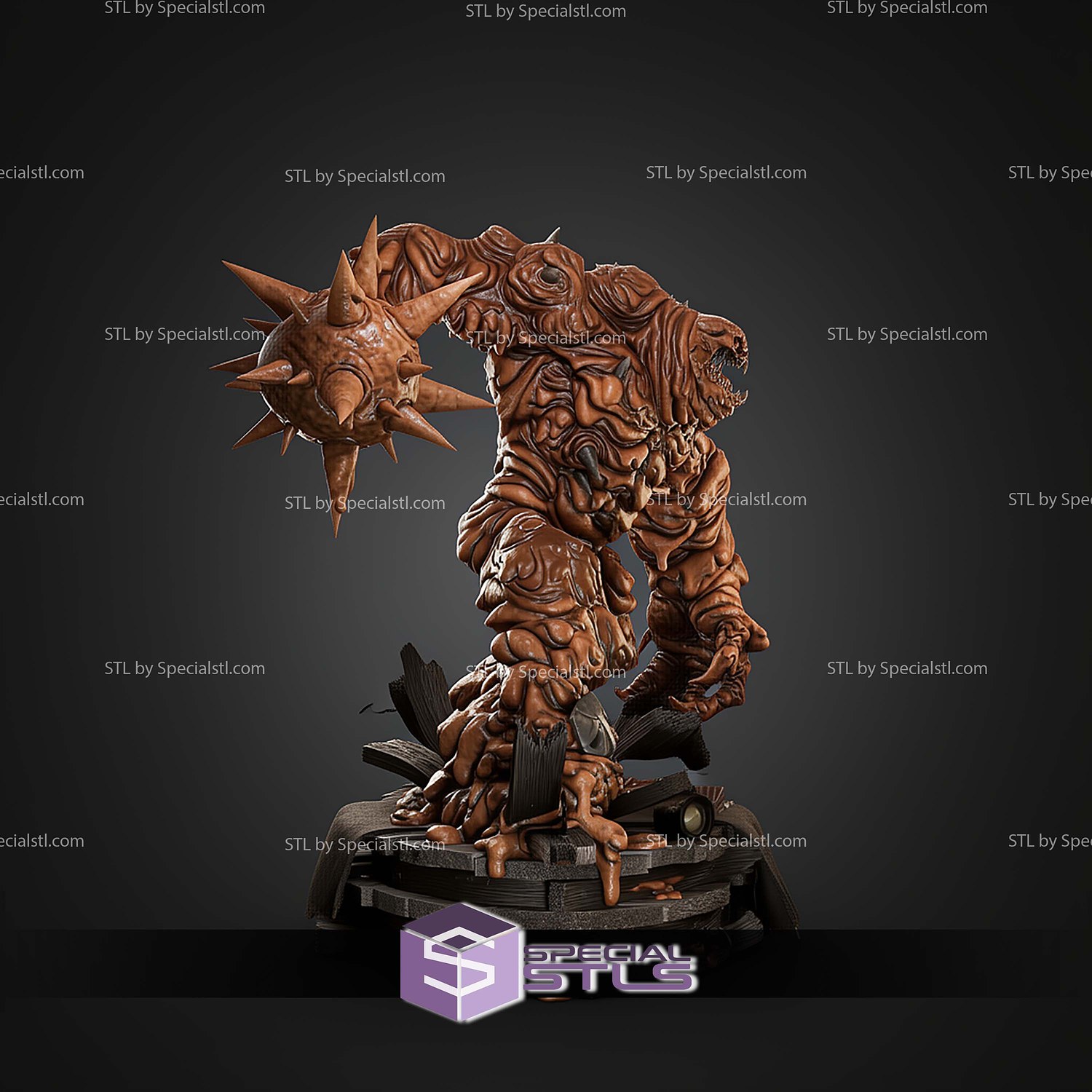 Clay Monster Clayface STL Files 3D Model — view 2