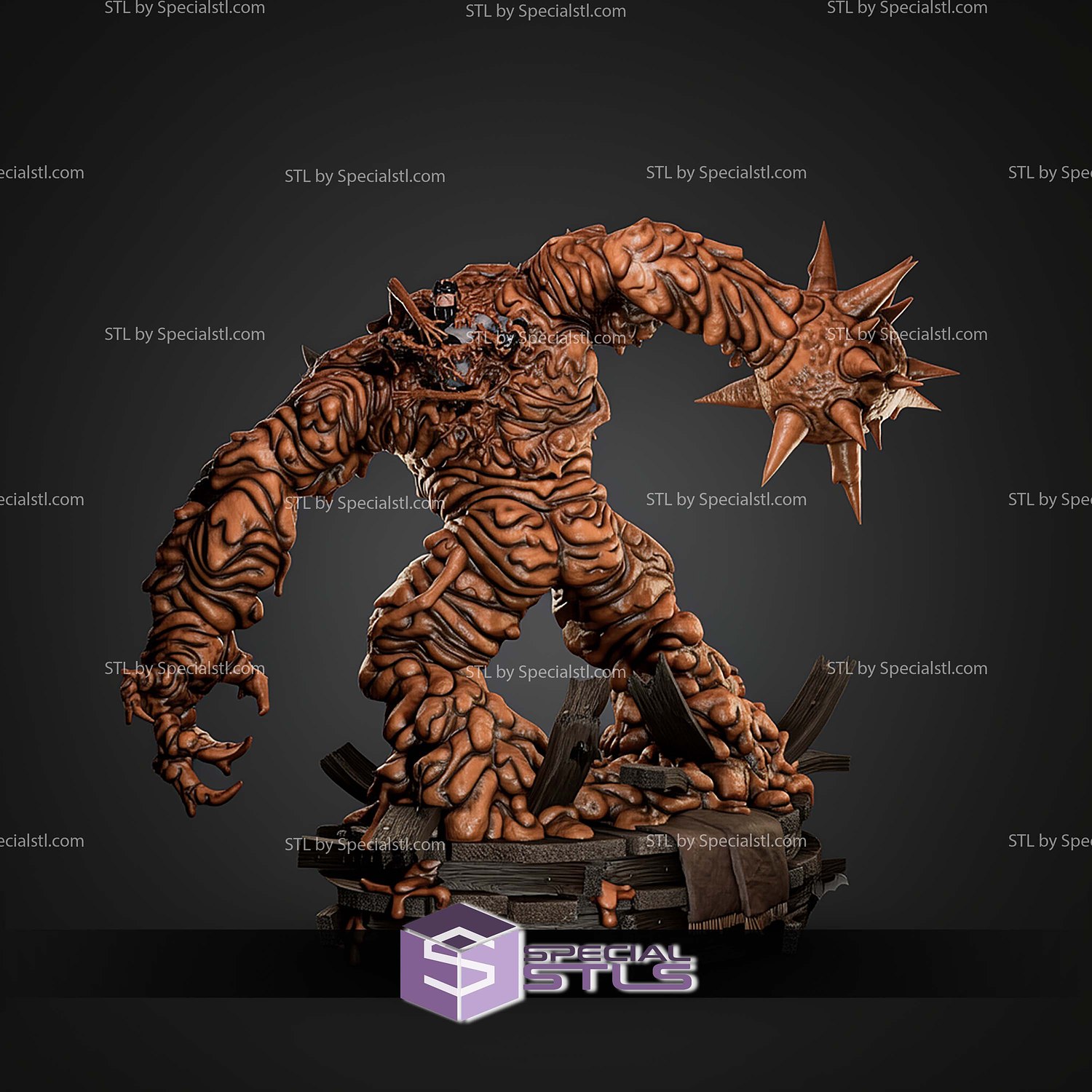 Clay Monster Clayface STL Files 3D Model — view 3