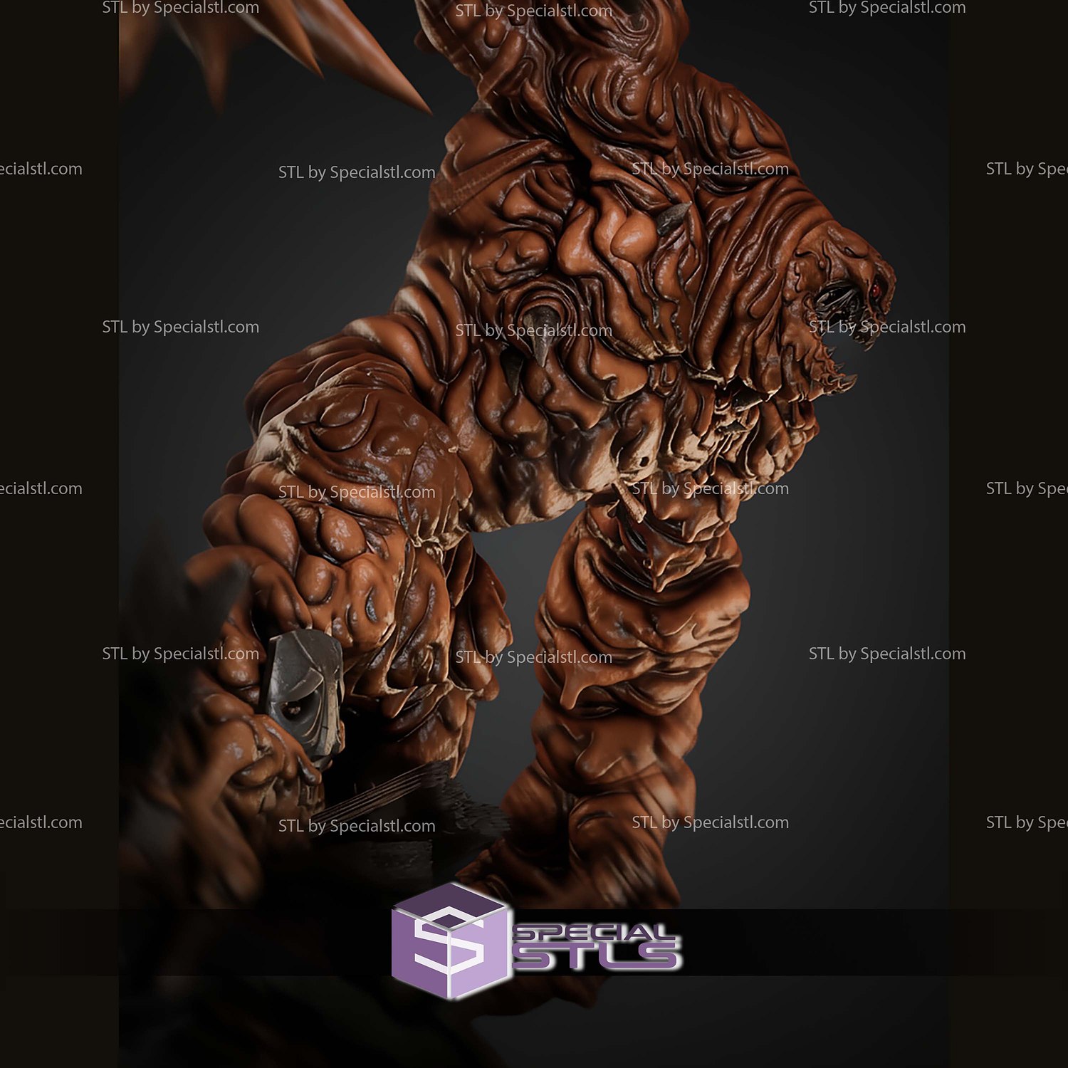 Clay Monster Clayface STL Files 3D Model — view 5