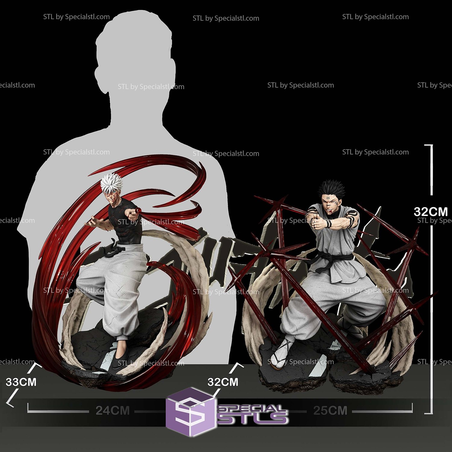 Gojo Iconic Battle Sukuna 3D Printer Files STL Model — view 6