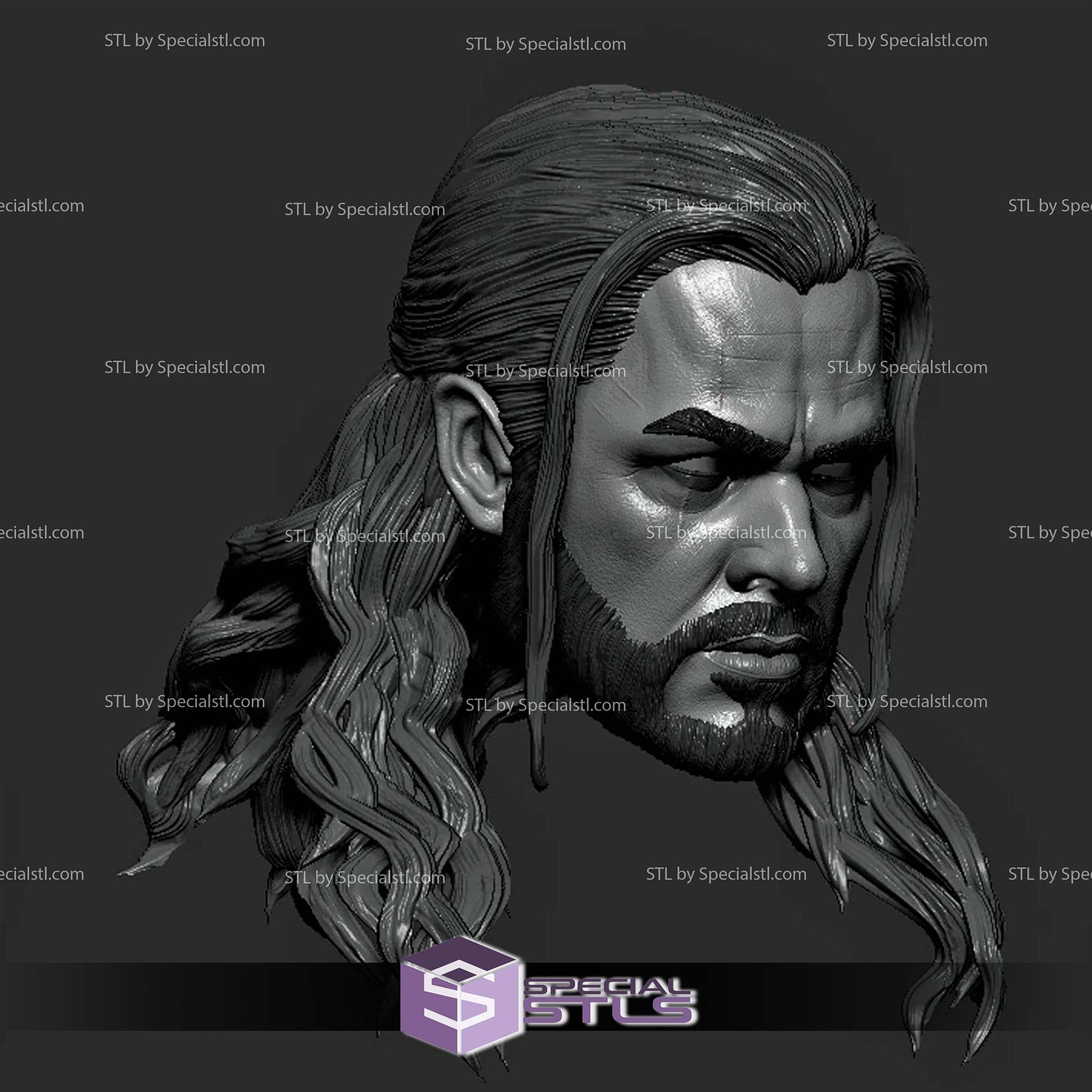 Custom Head STL Thor Love and Thunder 3D Model — view 2