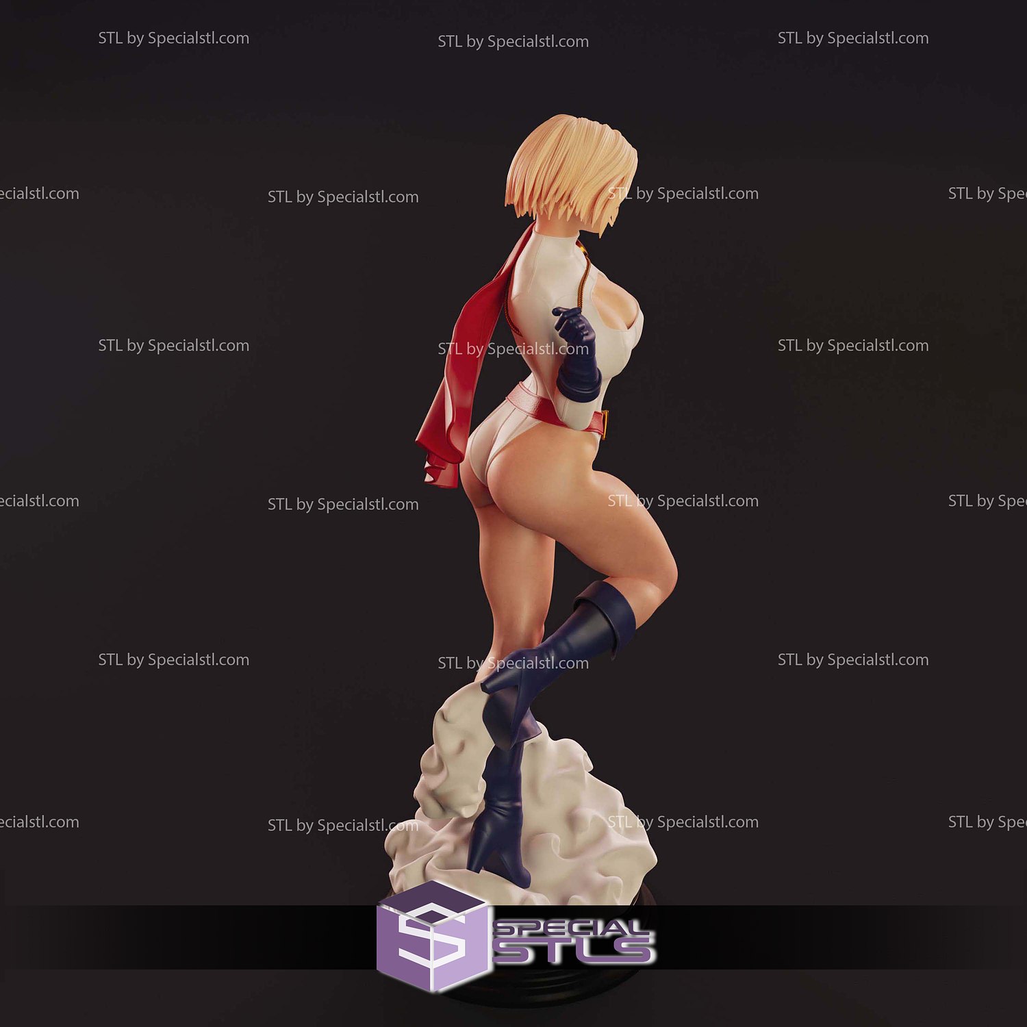 Powergirl Cloud 3D Printer Files STL Model — view 4