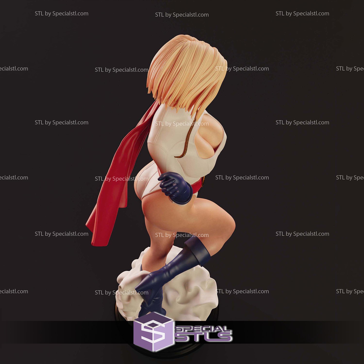 Powergirl Cloud 3D Printer Files STL Model — view 7