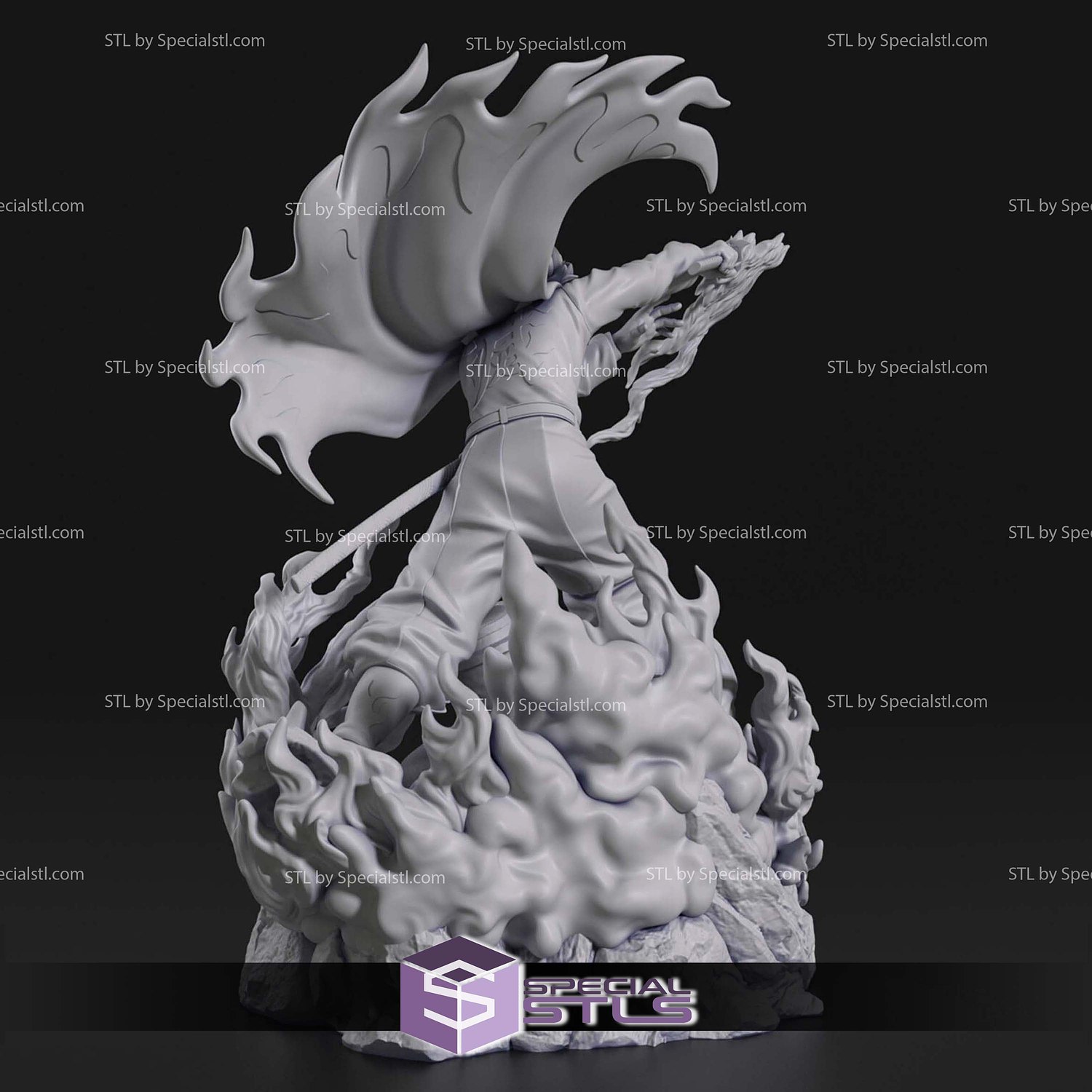 Kyojuro Rengoku Battle on Train 3D Print Files STL Model — view 5