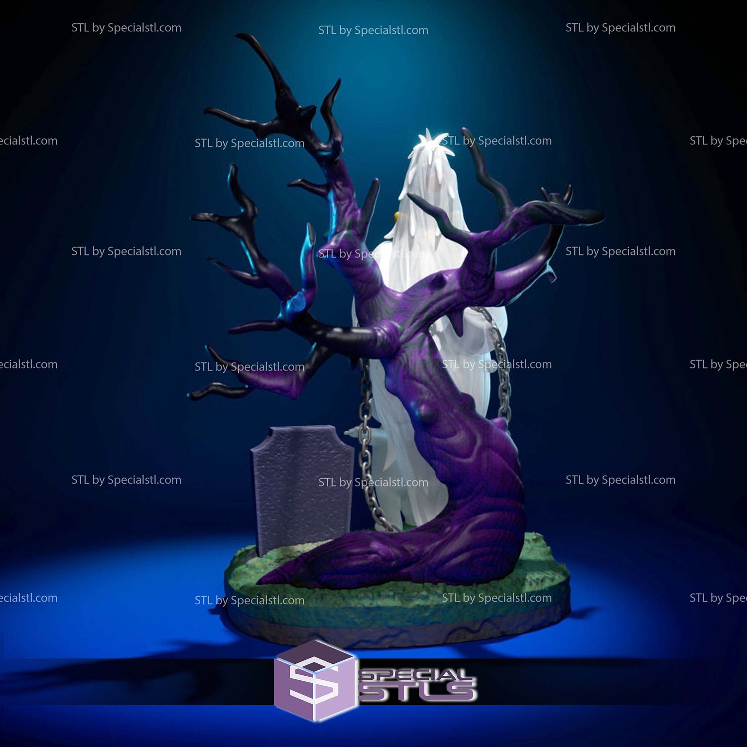 Casper and Hairy Scary Sculptures 3D Printing STL Model — view 4