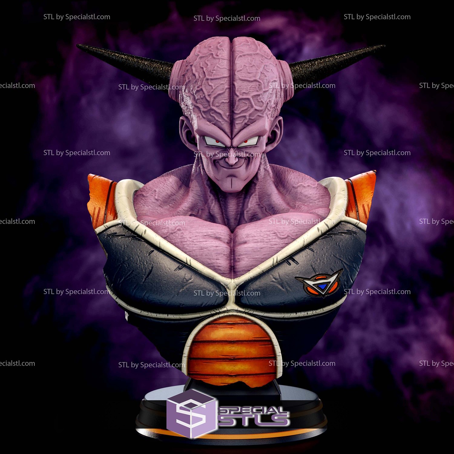 Captain Ginyu Bust 3D Printer Files STL Model — view 2