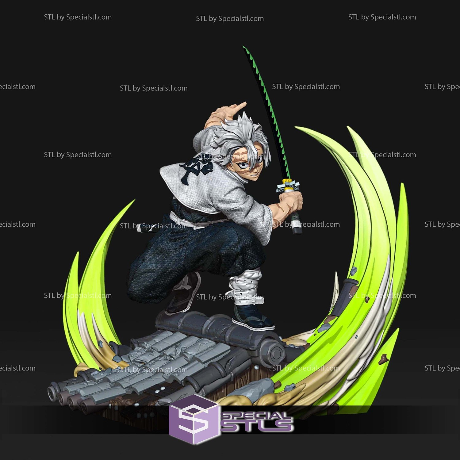 Sanemi Shinazugawa 3D Printer Files STL Model — view 2