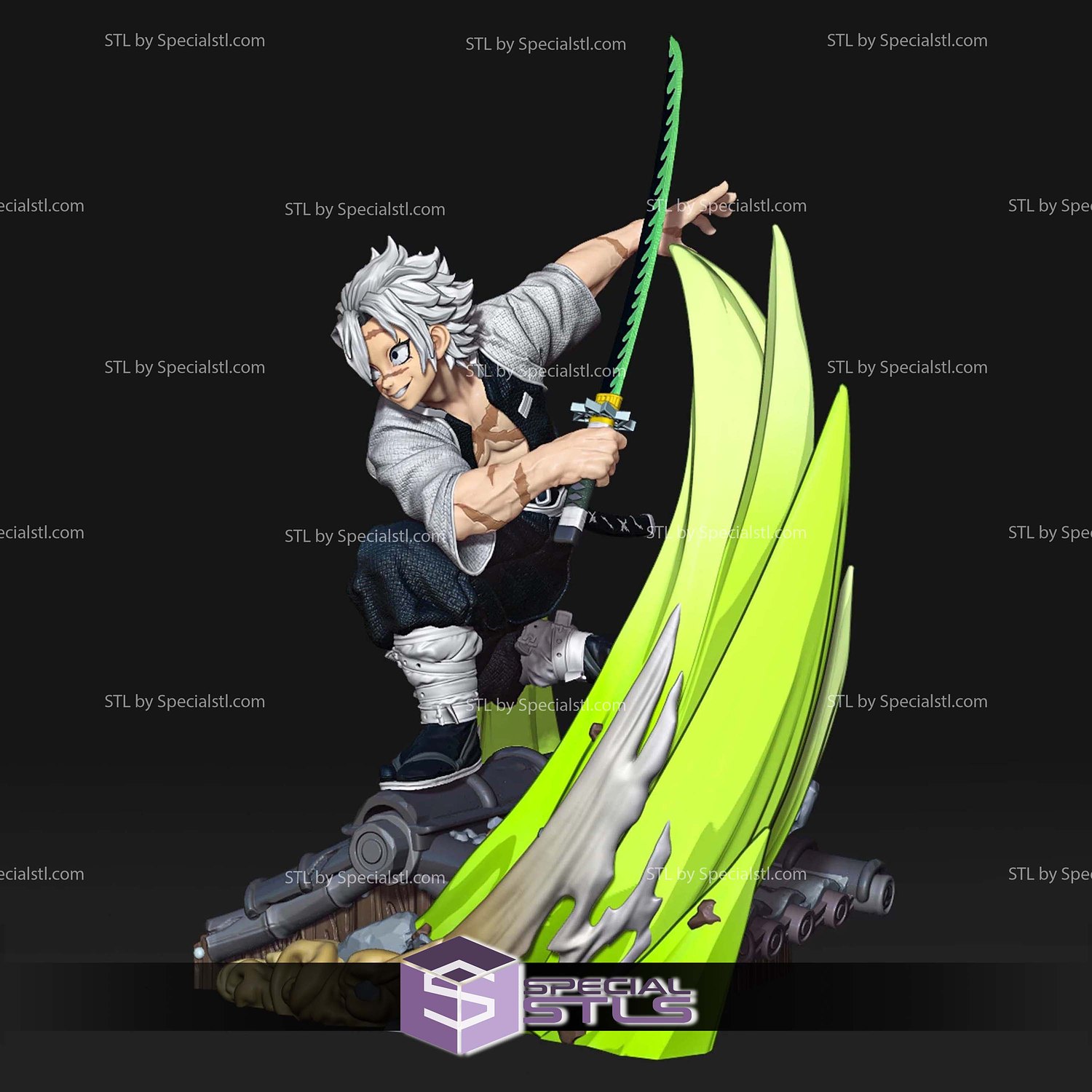 Sanemi Shinazugawa 3D Printer Files STL Model — view 3