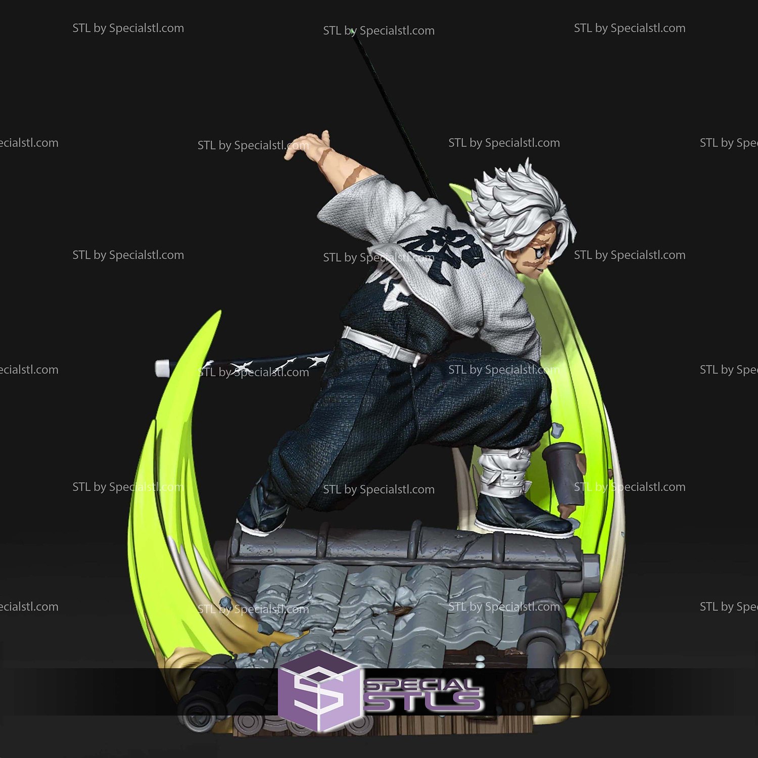 Sanemi Shinazugawa 3D Printer Files STL Model — view 5