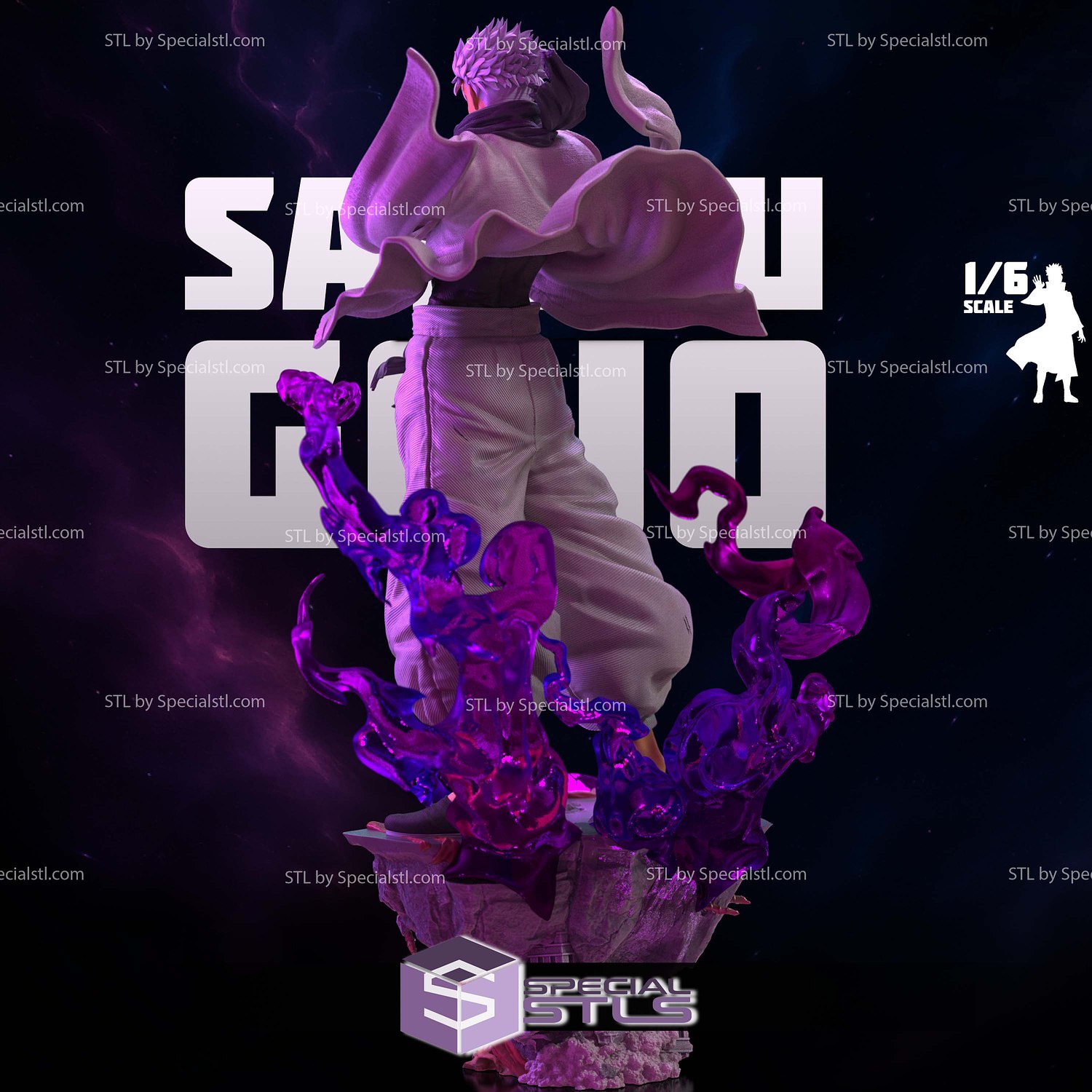 Satoru Gojo Eye Base 3D Printer Files STL Model — view 3