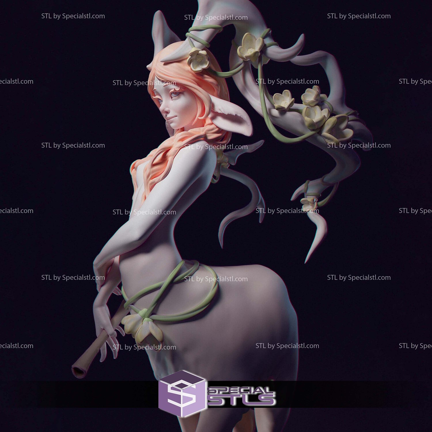 Shy Centaurs Girl 3D Printer Files STL Model — view 2