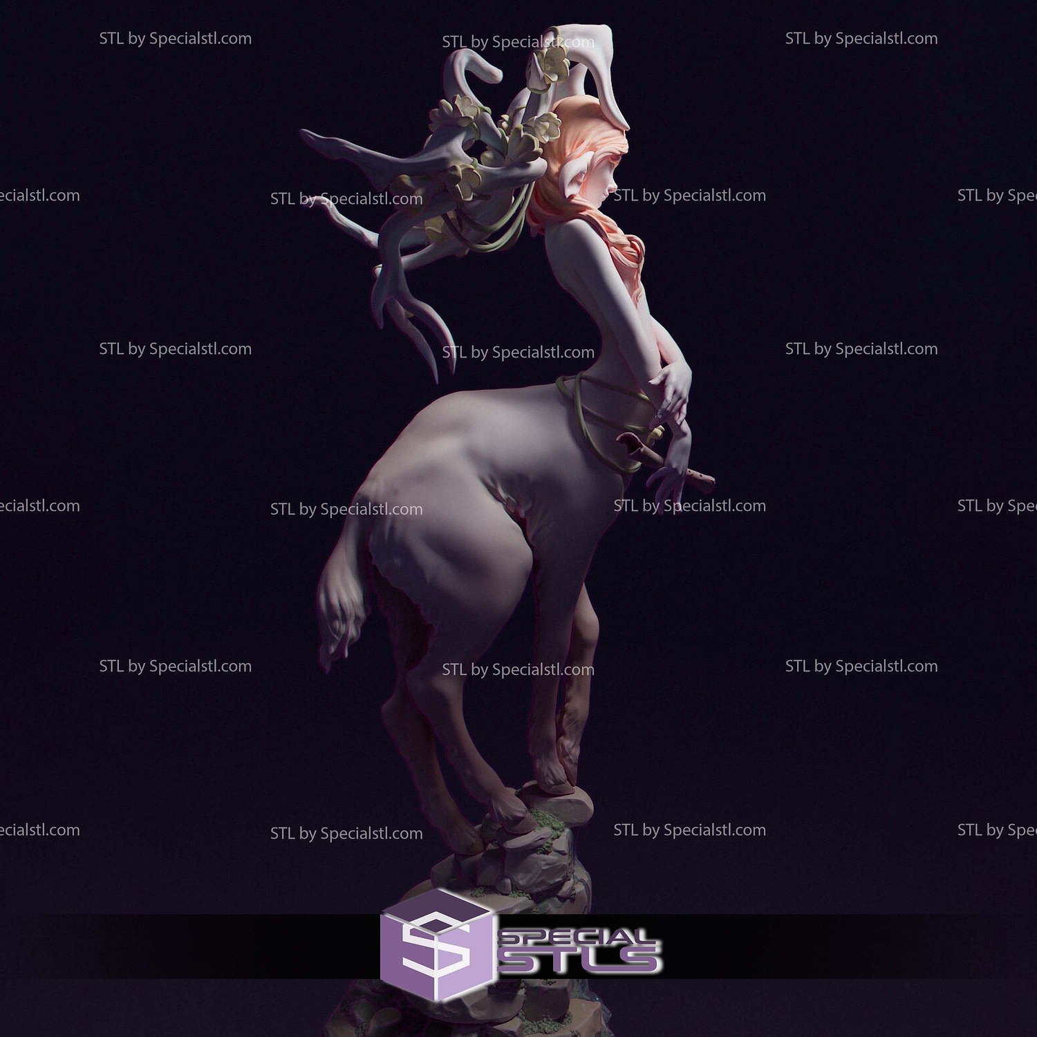 Shy Centaurs Girl 3D Printer Files STL Model — view 4
