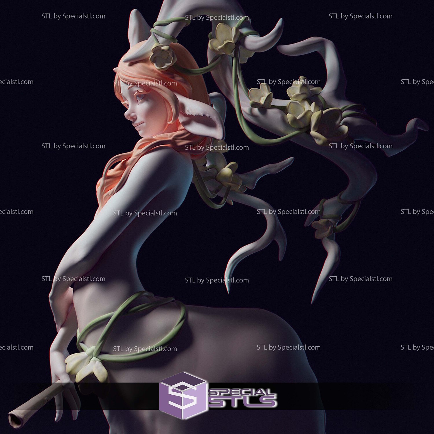 Shy Centaurs Girl 3D Printer Files STL Model — view 5