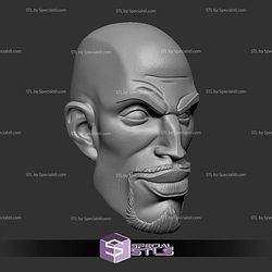 Custom Head STL Uncle Aaron Smirking 3D Model