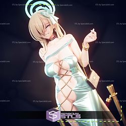 Asuna Dress Blue Archive STL Files 3D Model