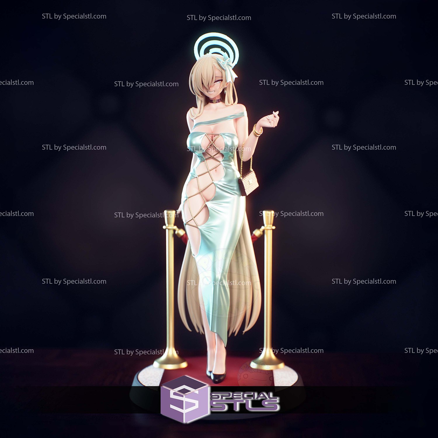 Asuna Dress Blue Archive STL Files 3D Model — view 2