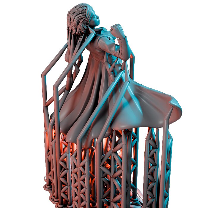 Prism II - Resin Miniature Figurine 3D STL Model — view 4