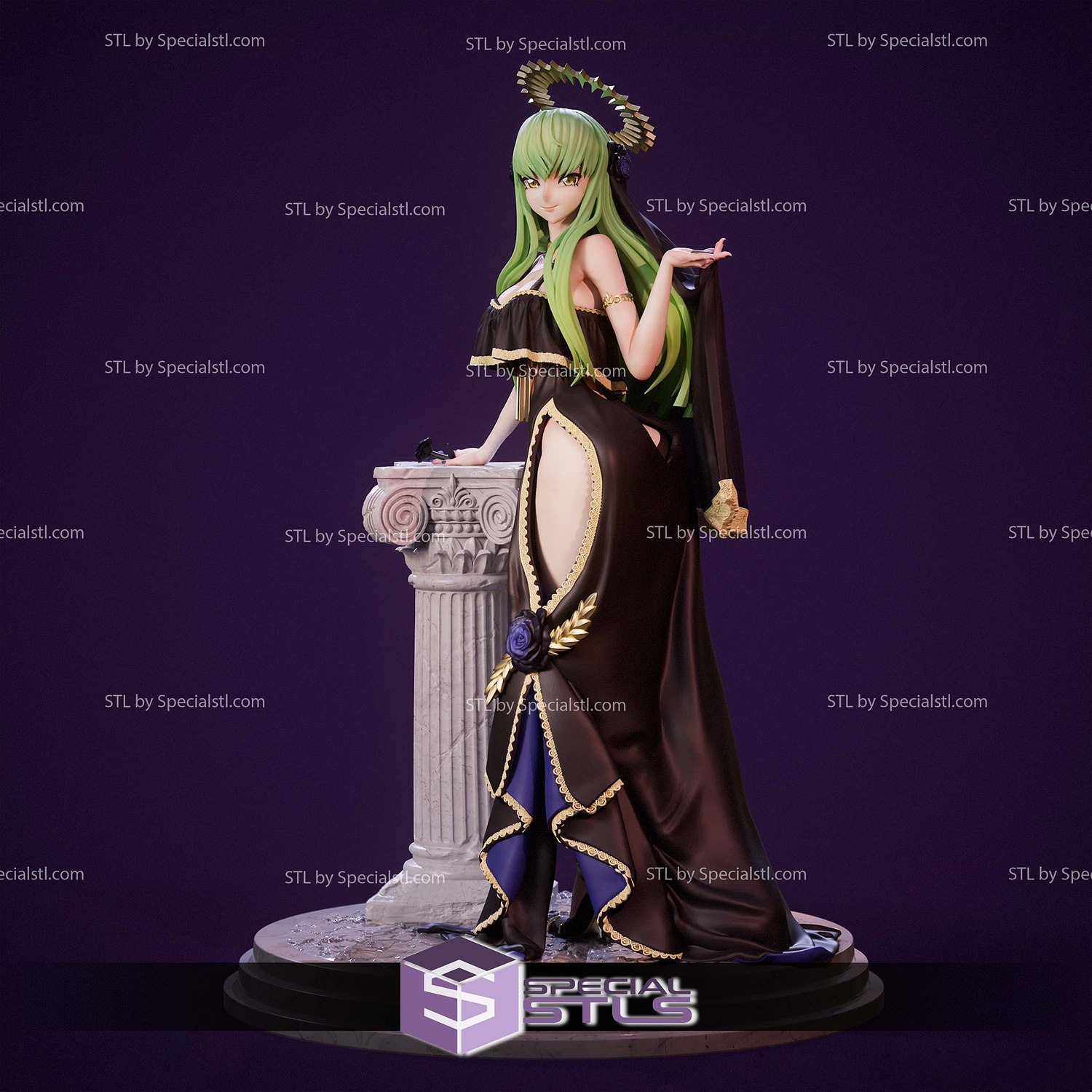 CC Black Bride Code Geass 3D Printer Files STL Model — view 3