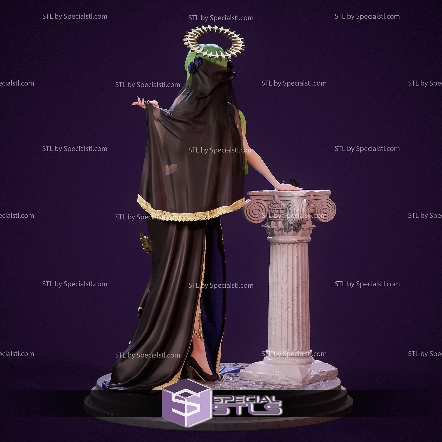 CC Black Bride Code Geass 3D Printer Files STL Model — view 4