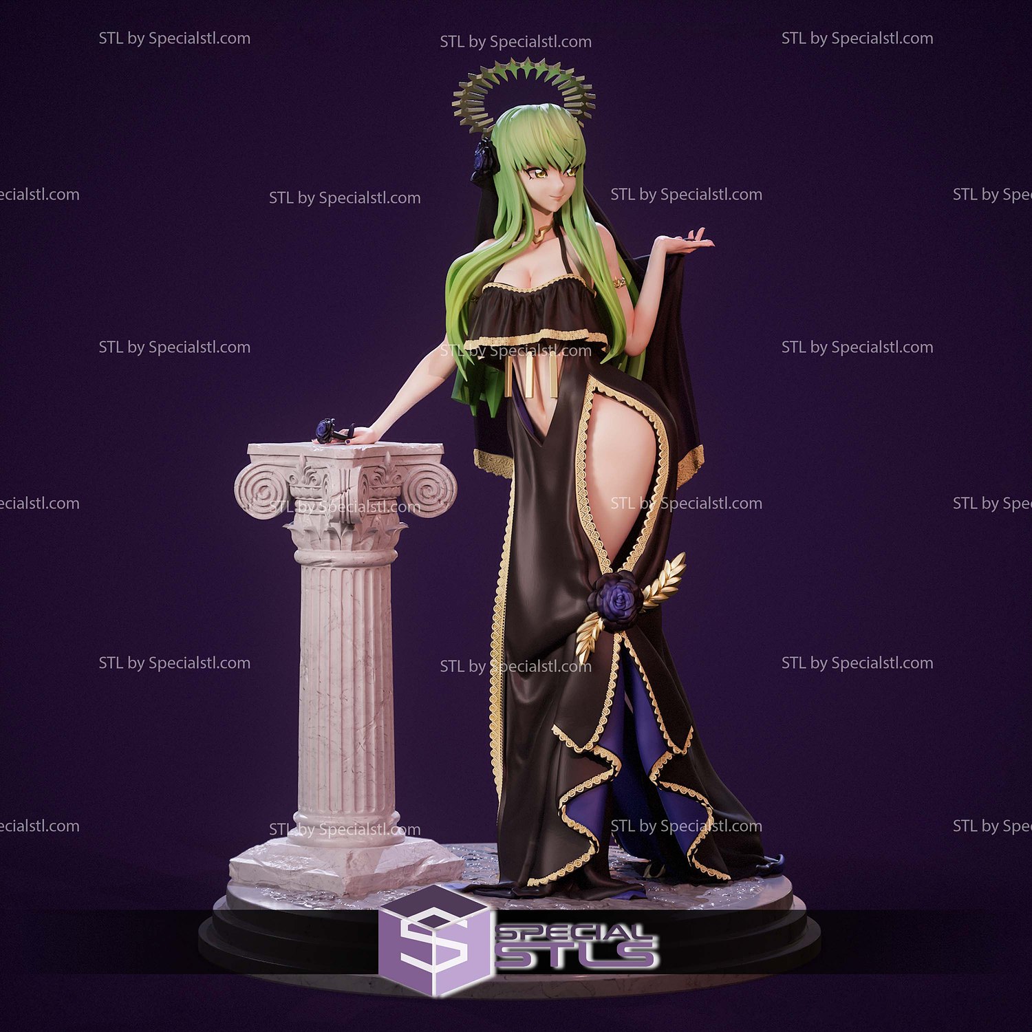 CC Black Bride Code Geass 3D Printer Files STL Model — view 5