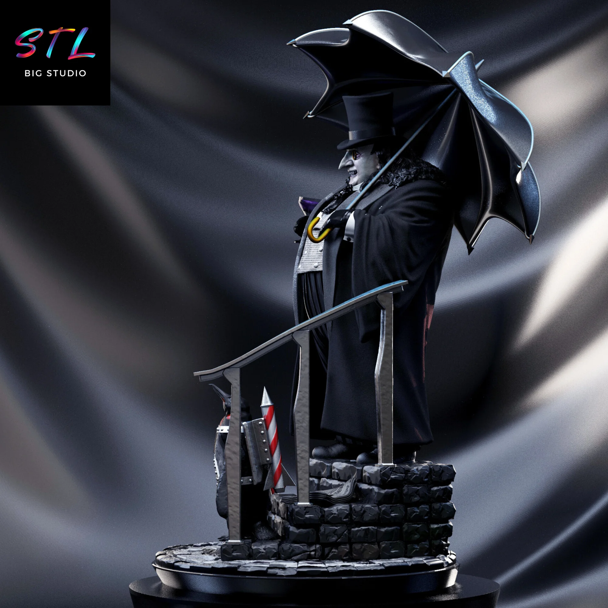 Penguin STL Batman Returns | 3D Printable Figure Model — view 3