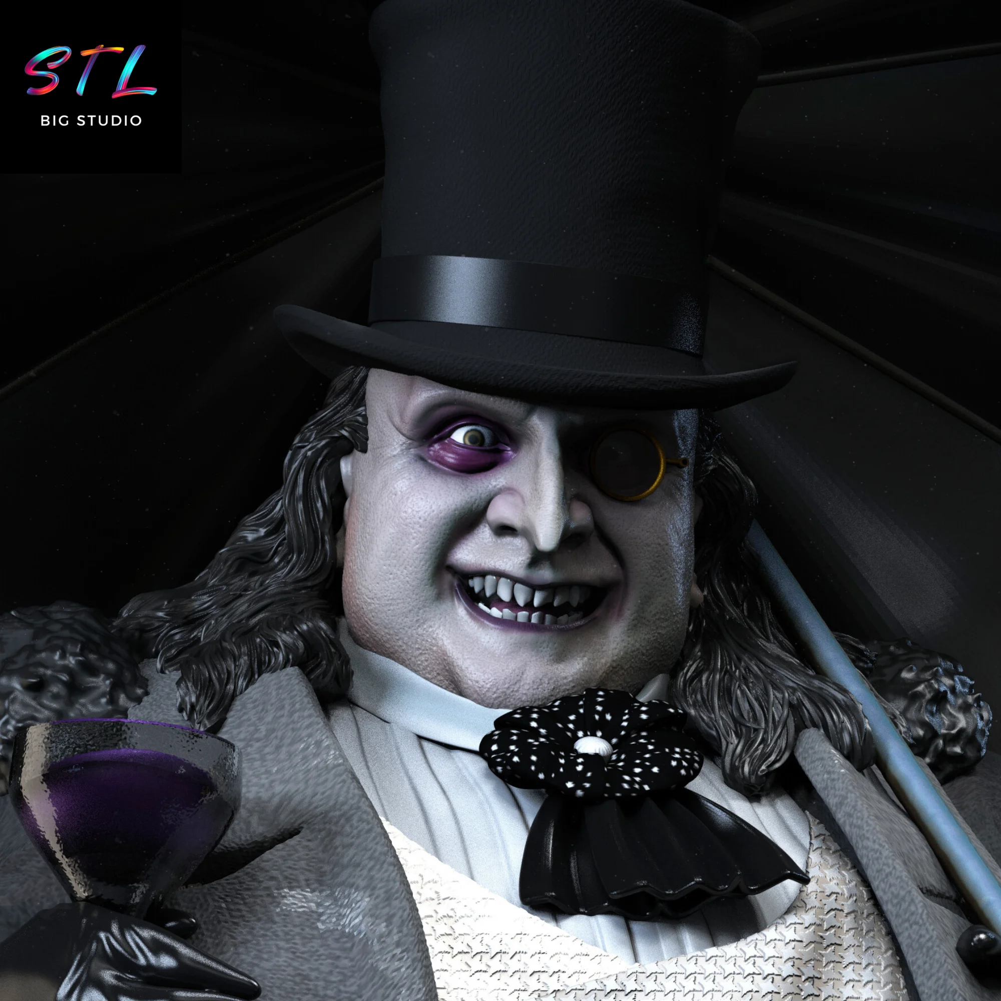 Penguin STL Batman Returns | 3D Printable Figure Model — view 5