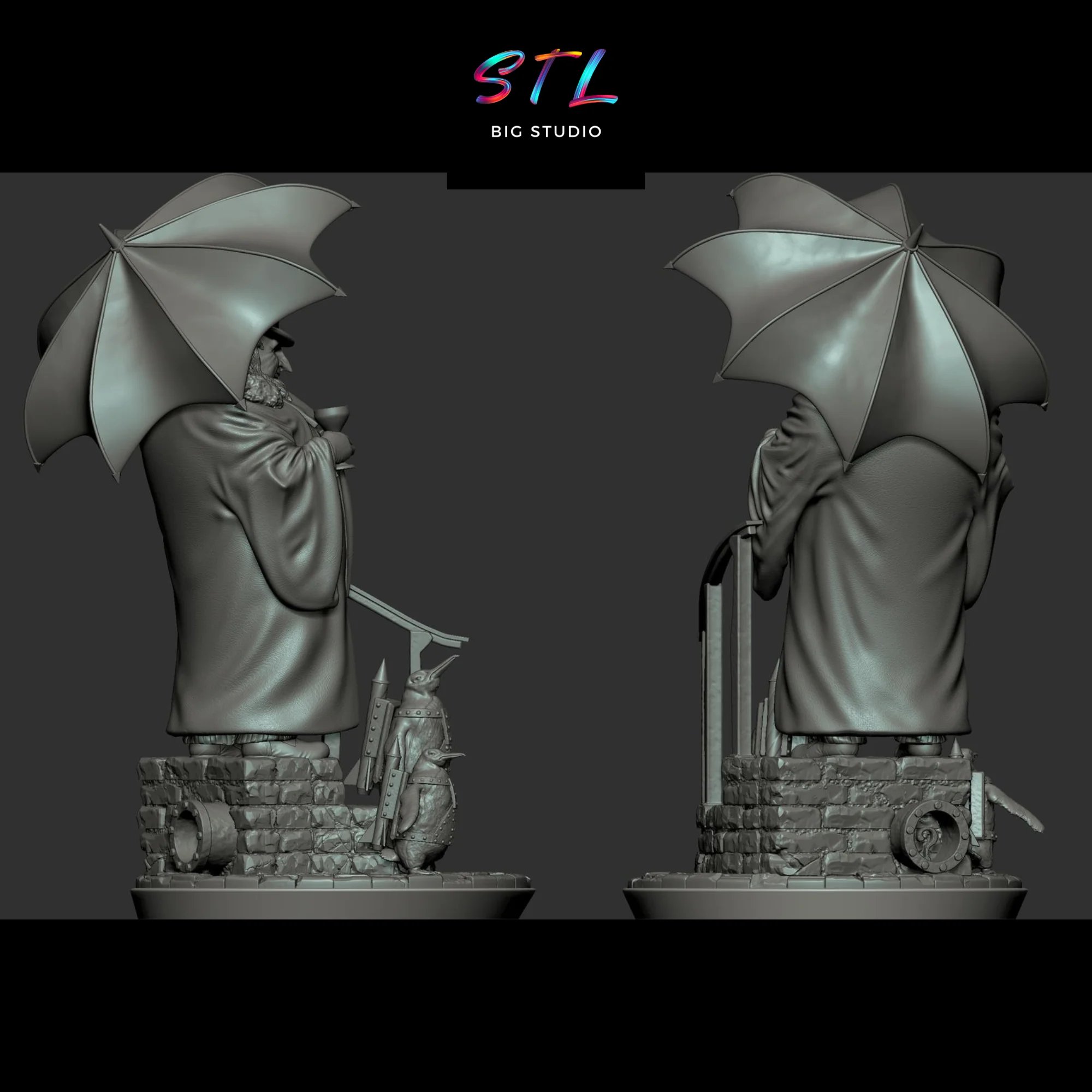 Penguin STL Batman Returns | 3D Printable Figure Model — view 7