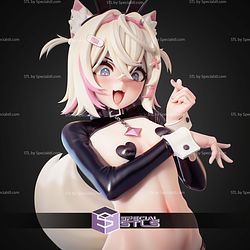 Mococo Reverse Bunny Hololive STL Files 3D Model