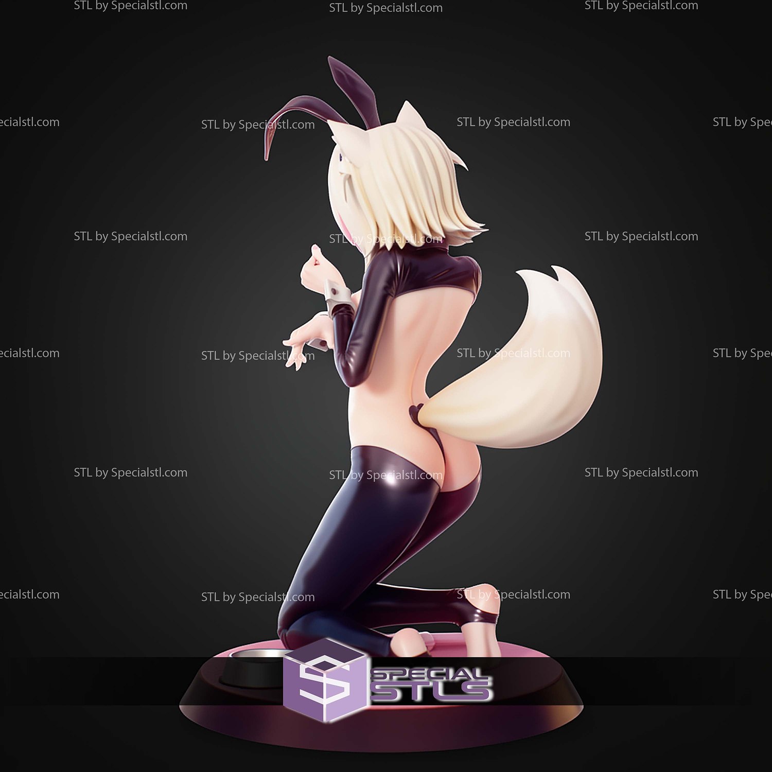 Mococo Reverse Bunny Hololive STL Files 3D Model — view 5