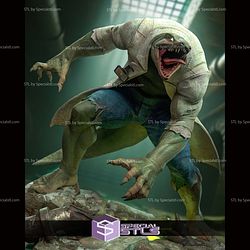 Lizard Doctor Curtis Connors Sculptures 3D Printing STL Model — view 1