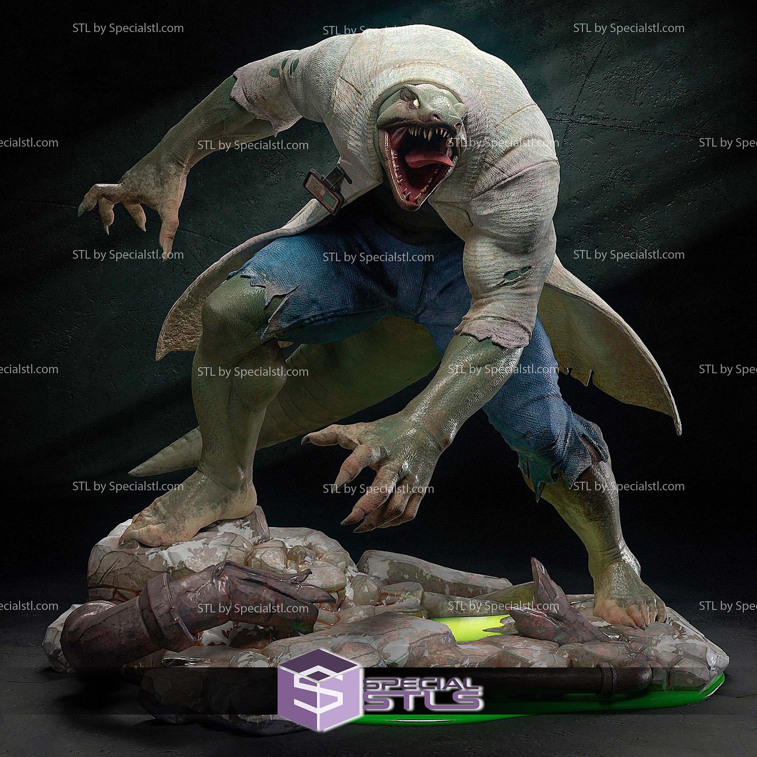 Lizard Doctor Curtis Connors Sculptures 3D Printing STL Model — view 2