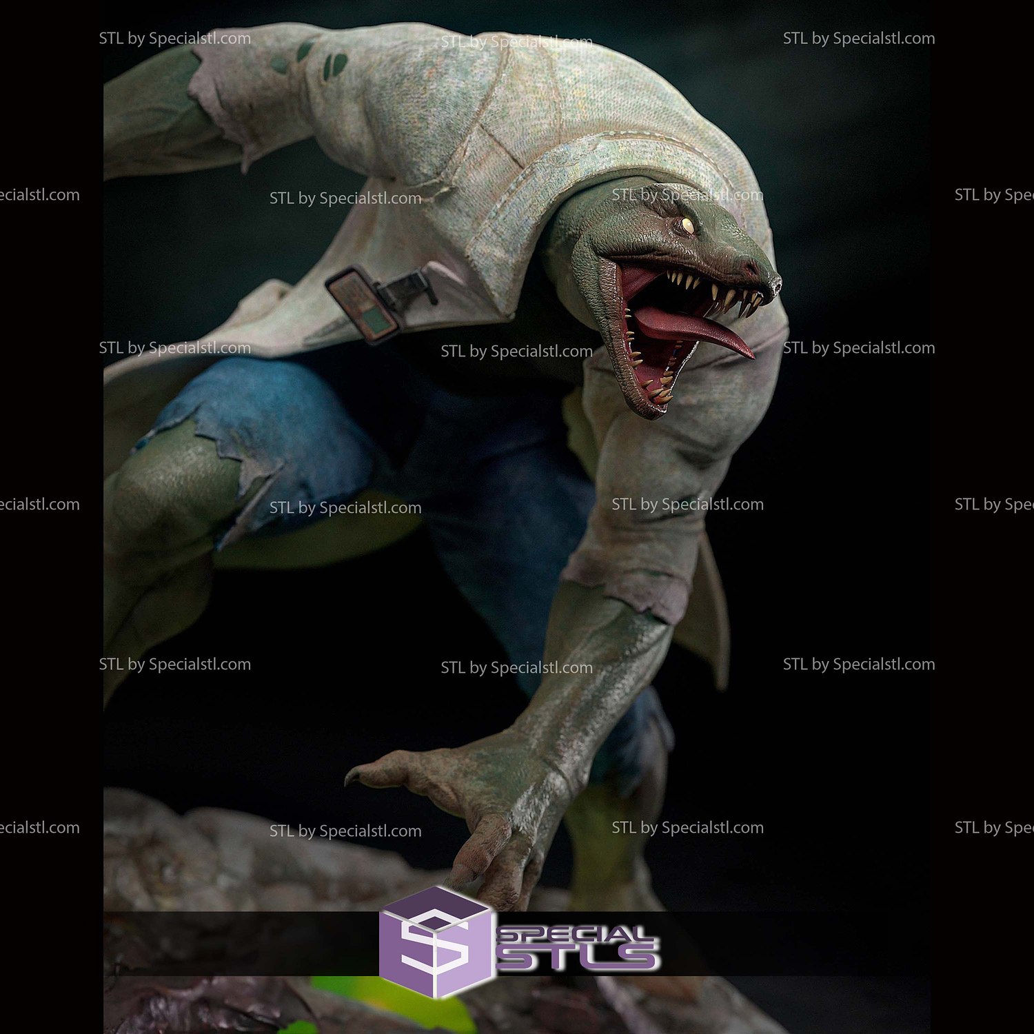 Lizard Doctor Curtis Connors Sculptures 3D Printing STL Model — view 4