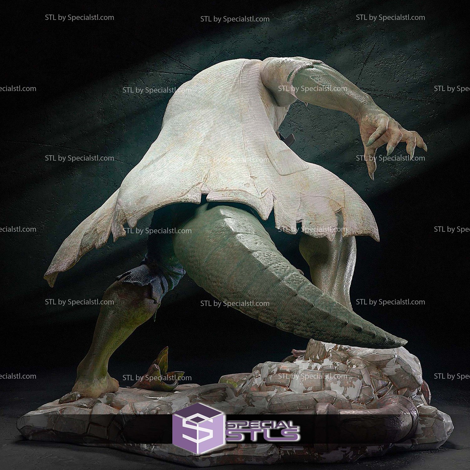 Lizard Doctor Curtis Connors Sculptures 3D Printing STL Model — view 5