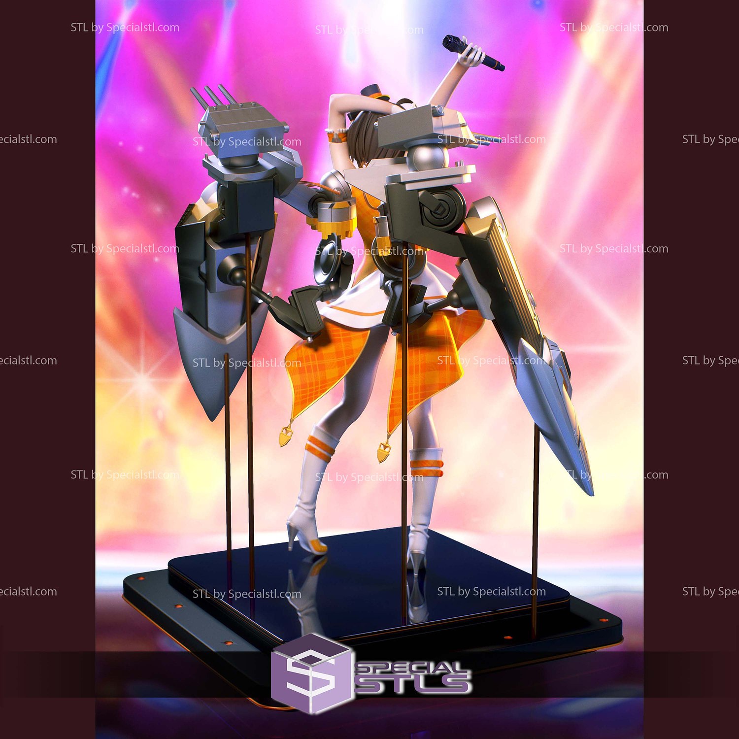 Baltimore Azur Lane V2 3D Printer Files STL Model — view 2