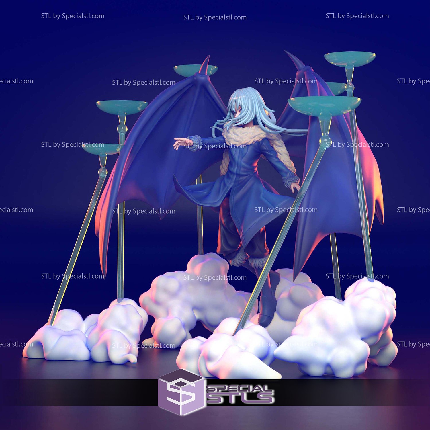 Rimuru Tempest Cloud 3D Model Sculpture STL Model — view 2
