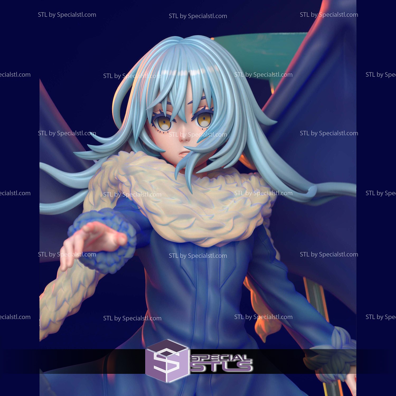 Rimuru Tempest Cloud 3D Model Sculpture STL Model — view 4