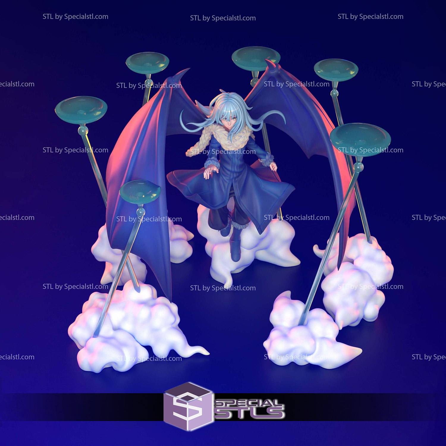 Rimuru Tempest Cloud 3D Model Sculpture STL Model — view 6