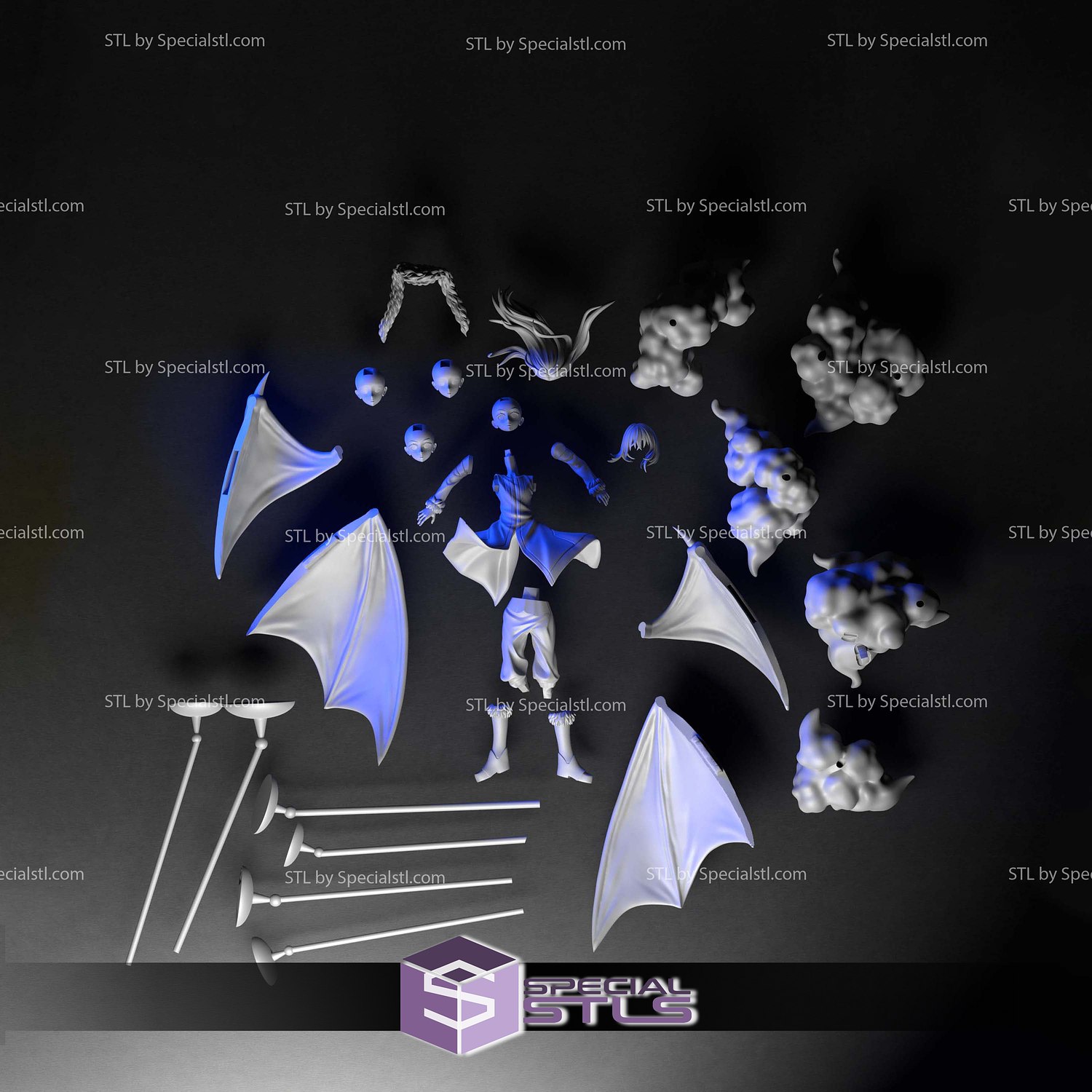 Rimuru Tempest Cloud 3D Model Sculpture STL Model — view 7