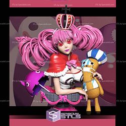 Perona One Piece Bust STL Files 3D Model