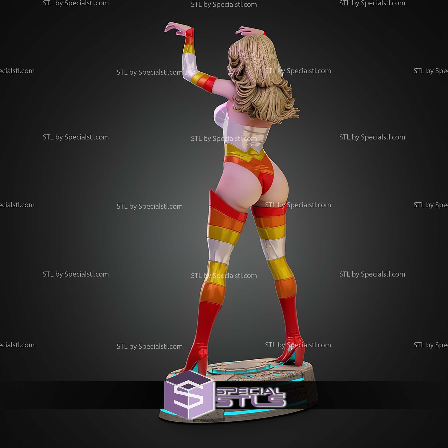 Marionette Micronauts Marvel Hero STL Files 3D Model — view 4