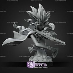 Yugi Muto Bust STL Files 3D Model